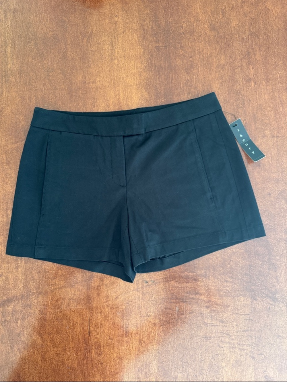 Theory Black Tailored Shorts